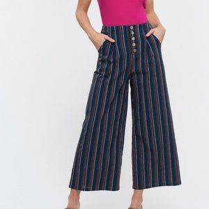 SAILOR STRIPE CROPPED SLACKS